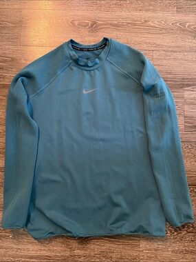 Nike Women’s Running Teal Long-Sleeve Sweatshirt